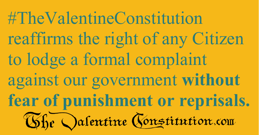 RIGHTS > FOUNDATIONAL RIGHTS > Freedom of Petition